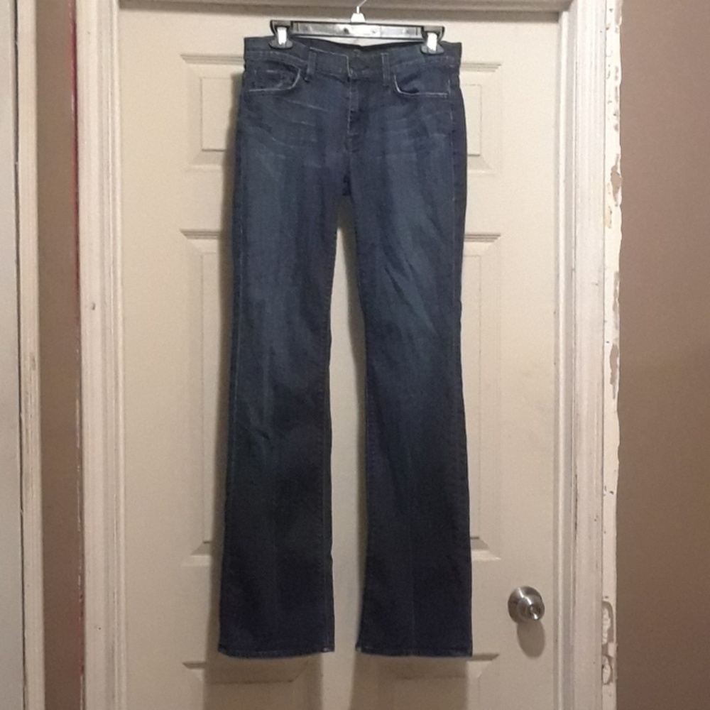 7 FOR ALL MANKIND HIGH WAISTED BOOTCUT SZ 28X35